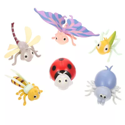  Cartoon Model Toy Cake Decorations Simulated Insects Ladybug • £14.69