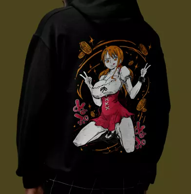 Nami Hoodie Monkey D Luffy One Piece Sanji Hooded Sweatshirt Anime Zoro Shanks • $38.24