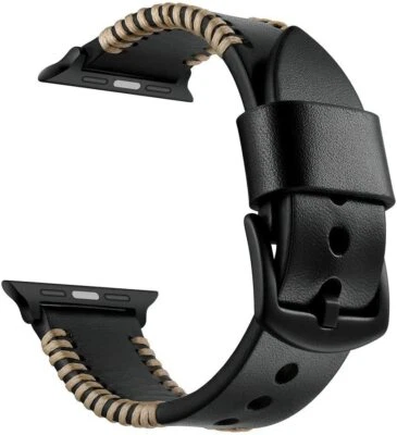 $18.95 • Buy Genuine Leather Band Strap For Apple Watch Series 7 6 SE 5 4 41/44mm 45/42mm