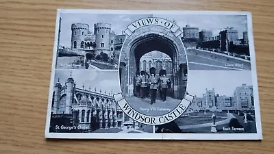 Vintage Windsor Castle London Multiview Post Card Posted 1957 T.V.A.P  1290 • £2.99