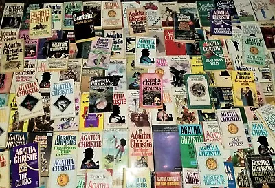 Huge Agatha Christie Paperback Book Lot. 122 Books. Vintage. Dell Fontana Pan. • $51