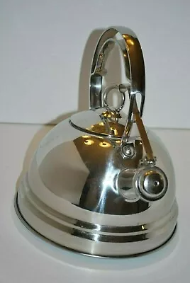 Vtg Corlini By Roscan Stainless Steel Tea Kettle Mid Century Modern NEW • $99.99