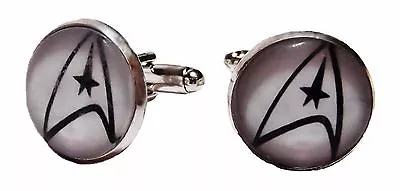£6.94 • Buy Star Trek Original Series COMMAND Glass Domed CUFFLINKS