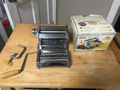 Vintage VillaWare MARCATO Atlas Model 150mm-deluxe Pasta Noodle Maker Machine #2 • $34.99