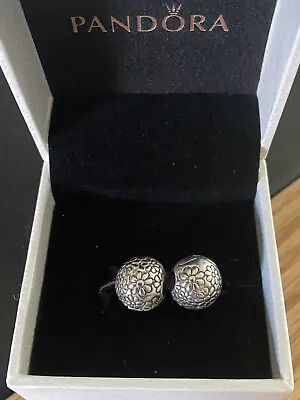 Pandora Silver Daisy Clips X2 Item 791013 Rrp £35 Each • £40