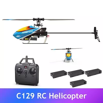 C129 2.4Ghz 6G Electronic Gyroscope Single Blade Helicopter Remote Flight Rc Toy • $65.79