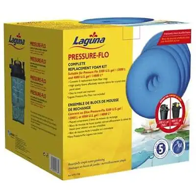 Laguna Pressure Flo 12000/14000/17000/21000 Pond Filter Foam Set (5pk) • £50.59