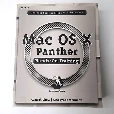 Mac OS X Panther Garrick Chow Lynda Weinman 2004 BOOK ONLY 9780321241719 • $34.99