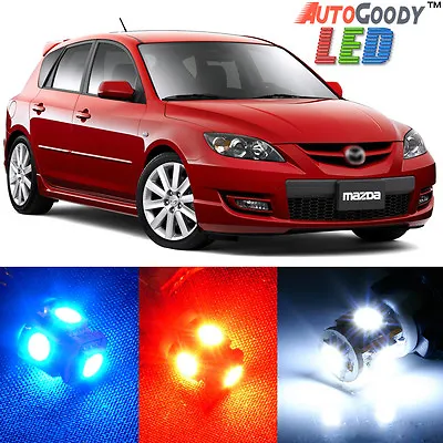 8 X Premium Xenon White LED Lights Interior Package For 2004-2009 Mazda 3 + Tool • $13.88