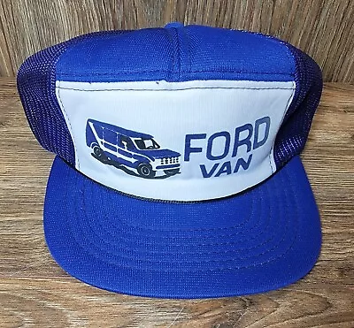 Vintage Ford Van Foam/Mesh Snapback Trucker Hat  W/HAT-A-RAMA Tag Small/Medium • $24.06