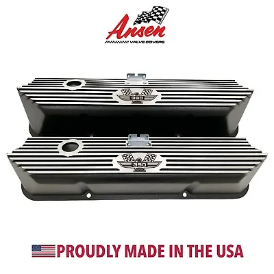 Ford FE 390 American Eagle Valve Covers Black - Die-Cast Aluminum - Ansen USA • $275
