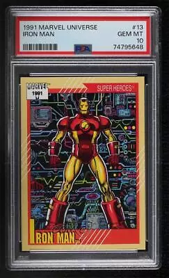 1991 Impel Marvel Universe Series II Super Heroes Iron Man #13 PSA 10 GEM MT • $5