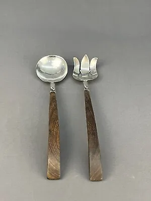 MCM 2 Pc Taxco Mexico 925 Sterling & Rosewood Serving Set Artemio Navarrette • $169.83