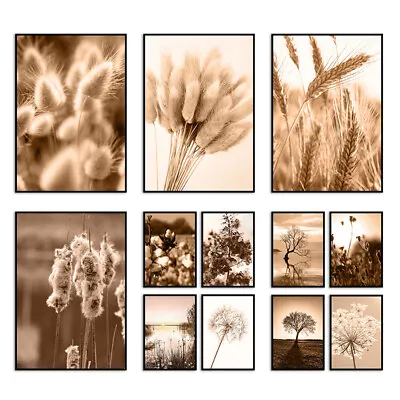 £5.06 • Buy Nordic Scenery Art Prints Picture Poster Flower Grass Photo Wall Hanging Decor