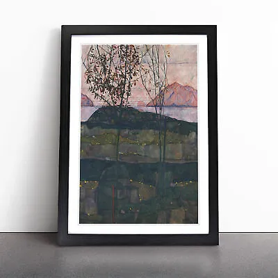 Setting Sun By Egon Schiele Wall Art Print Framed Canvas Picture Poster Decor • £14.95