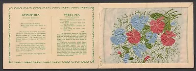 Wix Kensitas Silk Flower Postcard Gypsophila - Sweet Pea Plain Back Cat. £50 • £19.99
