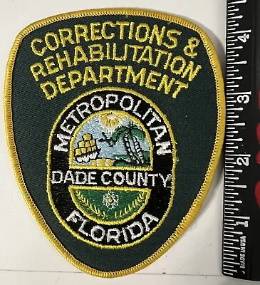 Dade County Florida Corrections Patch • $3.95