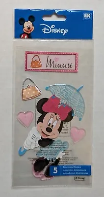 Jolee's Disney Minnie Mouse Epoxy Dress & Umbrella Scrapbooking Stickers • $7.99