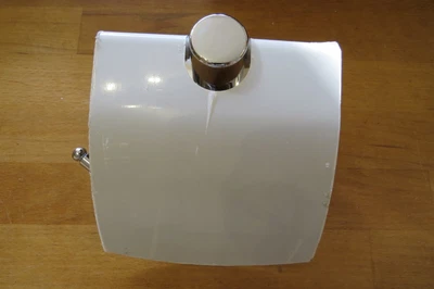 £0.99 • Buy Chrome Toilet Paper Holder With Cover Plate Roll