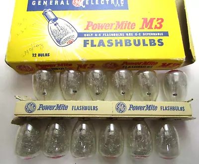 Vintage Power Mite M3 Flashbulbs - As You Can See Full Box All 12 • $8.99