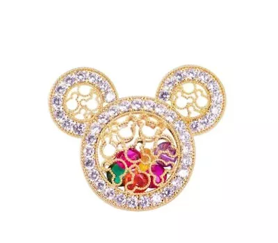 Mickey Mouse Ears Disney Colorful Crystal Brooch/Pin--NEW--SHIPS FREE  • $9.79