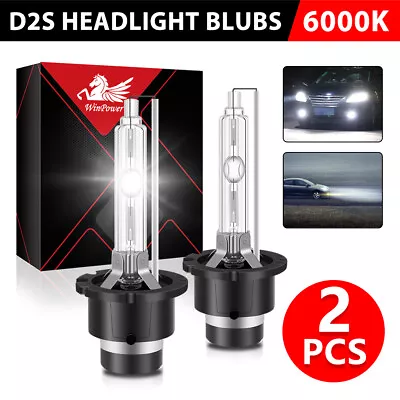 35W D2S 6000K White HID Xenon Bulbs Replacement High/Low Beam Headlight Lamps • $13.85