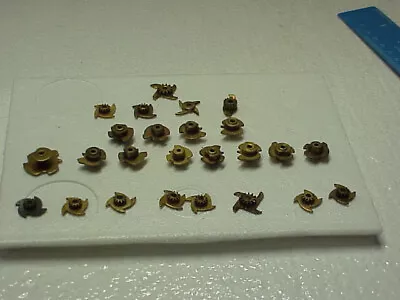 25 Used Brass Clock Cam Gears & Chime Parts Steampunk Altered Art Parts #30 • $15.99