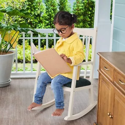 £68.99 • Buy Kids Rocking Chair, Wooden Armchair With Soft CushionToddler Rocker For Nursery 