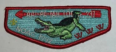 OA Lodge 237 AAL-PA-TAH  1992 NOAC Flap Florida Mint Boy Scout CF6 • $7.31