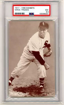 1947-1966 Exhibits Virgil Trucks - Psa 5.5 Ex+ • $45