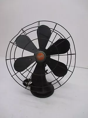 Vtg Antique Diehl H16912 Art Deco Table Desk Fan 3 Speed 6 16  Blades As Is • $59.95