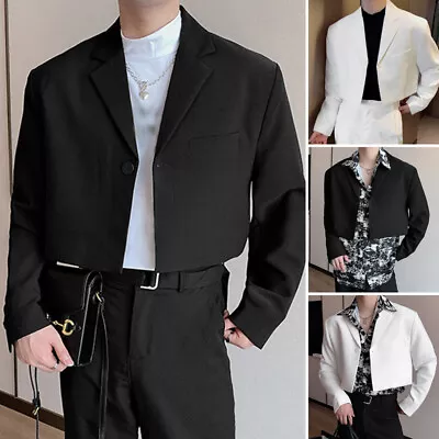 INCERUN Mens Lapel Neck Long Sleeve Tops Blazer Wedding Party Club Coat Jacket • $23.74