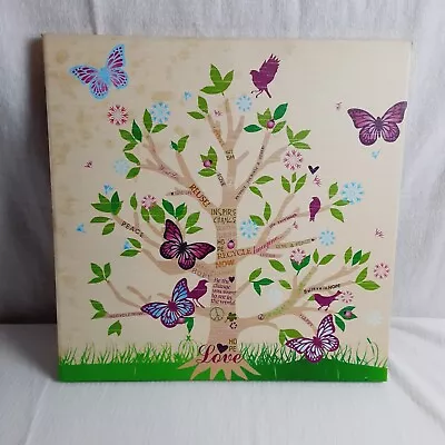 Magnetic Memo Board Wall Hanging Family Tree Picture Holder Canvas 15.5  X 15.5  • $10.97