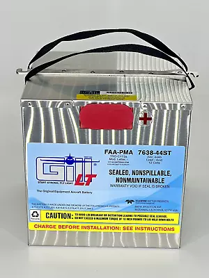 Gill LT FAA-PMA 7638-44ST Sealed Nonspillable Aircraft Battery - NEW • $3999.99