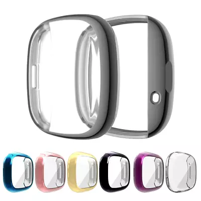 For Fitbit Versa 1 2 3 4 Sense 2 Screen Protector Slim Shockproof Case Cover • £3.95