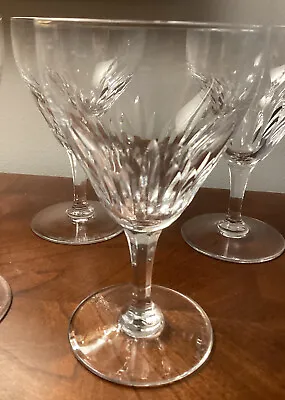 $59.99 • Buy 5 - VAL ST LAMBERT CRYSTAL WATER GOBLETS - Melody Pattern
