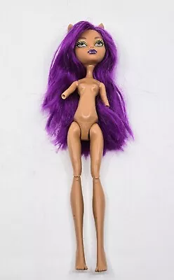 Monster High Skull Shores Clawdeen Wolf Doll Incomplete Long Purple Green Hair • $13.95