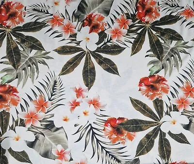 3 Metres Cotton Lycra Jersey Stretch Floral Print Dress Fabric 60  Wide • £11.95