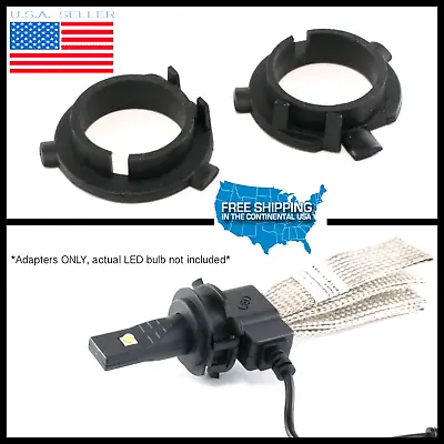 2 Pc H7 LED BULB Holders Adapter FOR Veloster Genesis Coupe MITSUBISHI OUTLANDER • $11.99
