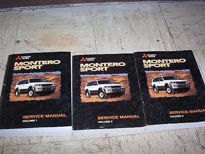 1999 Mitsubishi Montero Sport Shop Service Repair Manual ES LS XLS LTD 2.4L 3.0L • $195.30