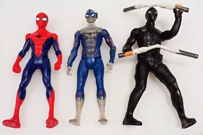Set Of 3 Marvel Spider-man 6  Figures Enhanced Hasbro Far From Home 2019 2017 • £9.99