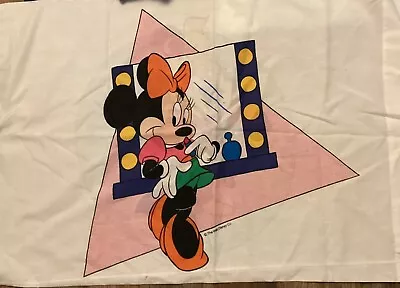 Vintage  Walt Disney Co Minnie Mouse (2) Pillow Cases  90s USA Made • $16.44