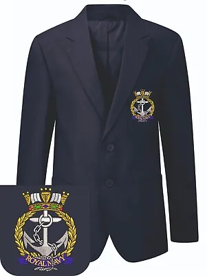 Royal Navy Anchor Blazer Embroidered Regimental Crest • £60