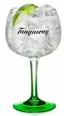 Tanquary Gin Glass Green Stemmed Black Friday Gift Upto 75% Off Was 39.98 • £19.98