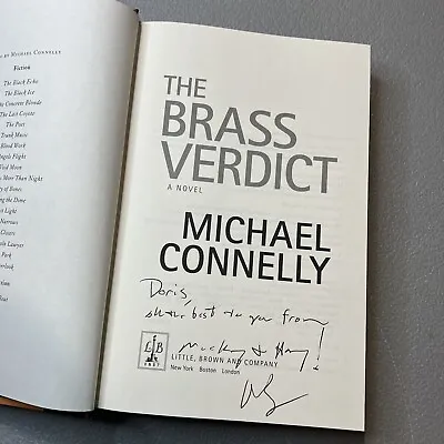 The Brass Verdict SIGNED Michael Connelly 2008 First Edition Harry Bosch Novel • $16.75