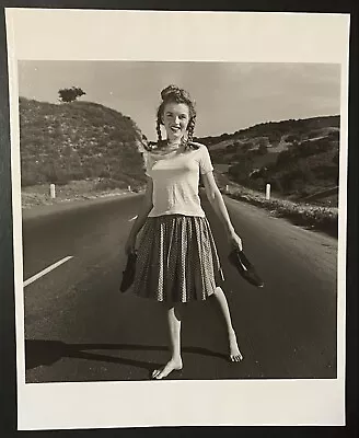 1945 Marilyn Monroe Original Photo By Andre De Dienes California Highway Stamped • $5500