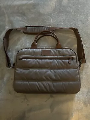 Eddie Bauer Messenger Lap Top Bag Leather Handles And Suspender Shoulder Strap • $20
