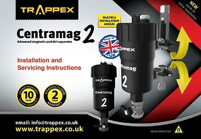 £76.95 • Buy Trappex Centramag 2 Central Heating Dirt Seperator Magnetic Boiler Filter 22mm