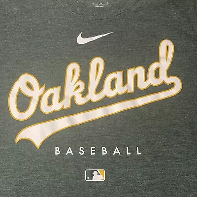 Nike MLB Authentic Collection Oakland Baseball Green XL • $17.89