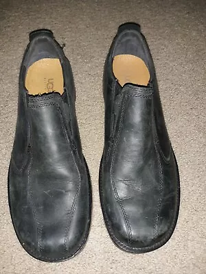 UGG Australia Men's Casual Clog Style Shoe Slip On Black Leather  9.5M • $34.50